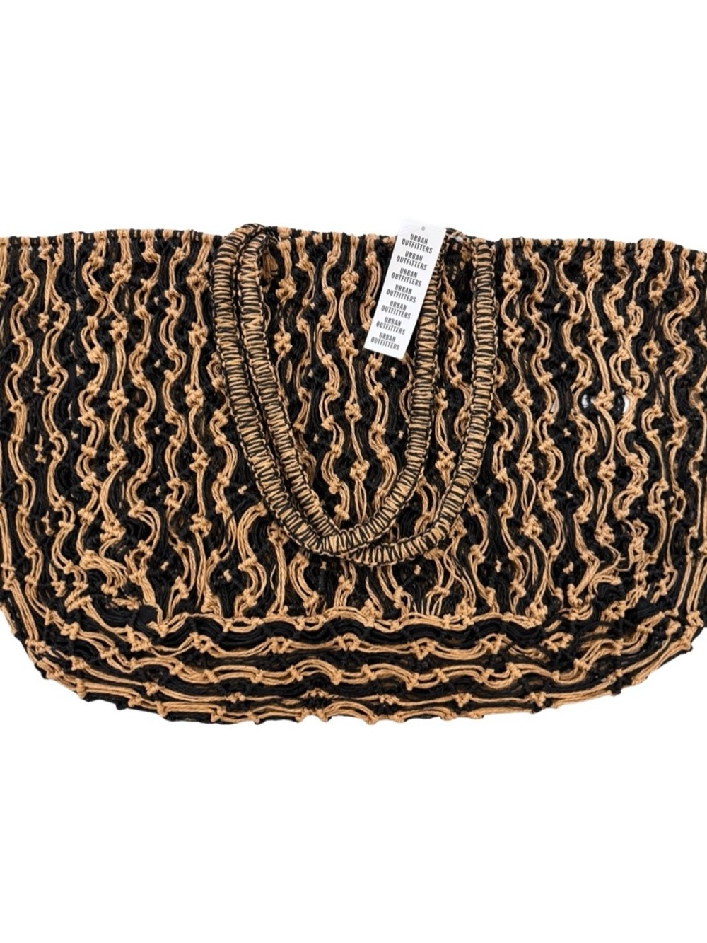 Urban Outfitters Black and Brown Woven Tote - Picture 6 of 9